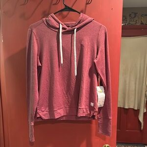 Vuori Pink Relaxed Dream Knit Hoodie